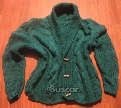 eBuscar Segunda mano Chaqueta artesanal verde esmeralda con...