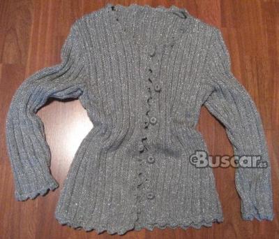 eBuscar Segunda mano Chaqueta artesanal gris fantasia