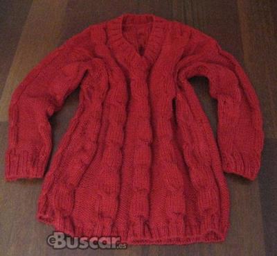 eBuscar Segunda mano Jersey artesanal rojo talla grande