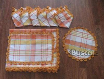 eBuscar Segunda mano Mantel de cuadros tonos amarillo y...
