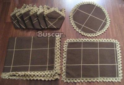 eBuscar Segunda mano Mantel en marron chocolate rematado a...