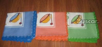 eBuscar Segunda mano Mantel con dibujos y paño rematados a...